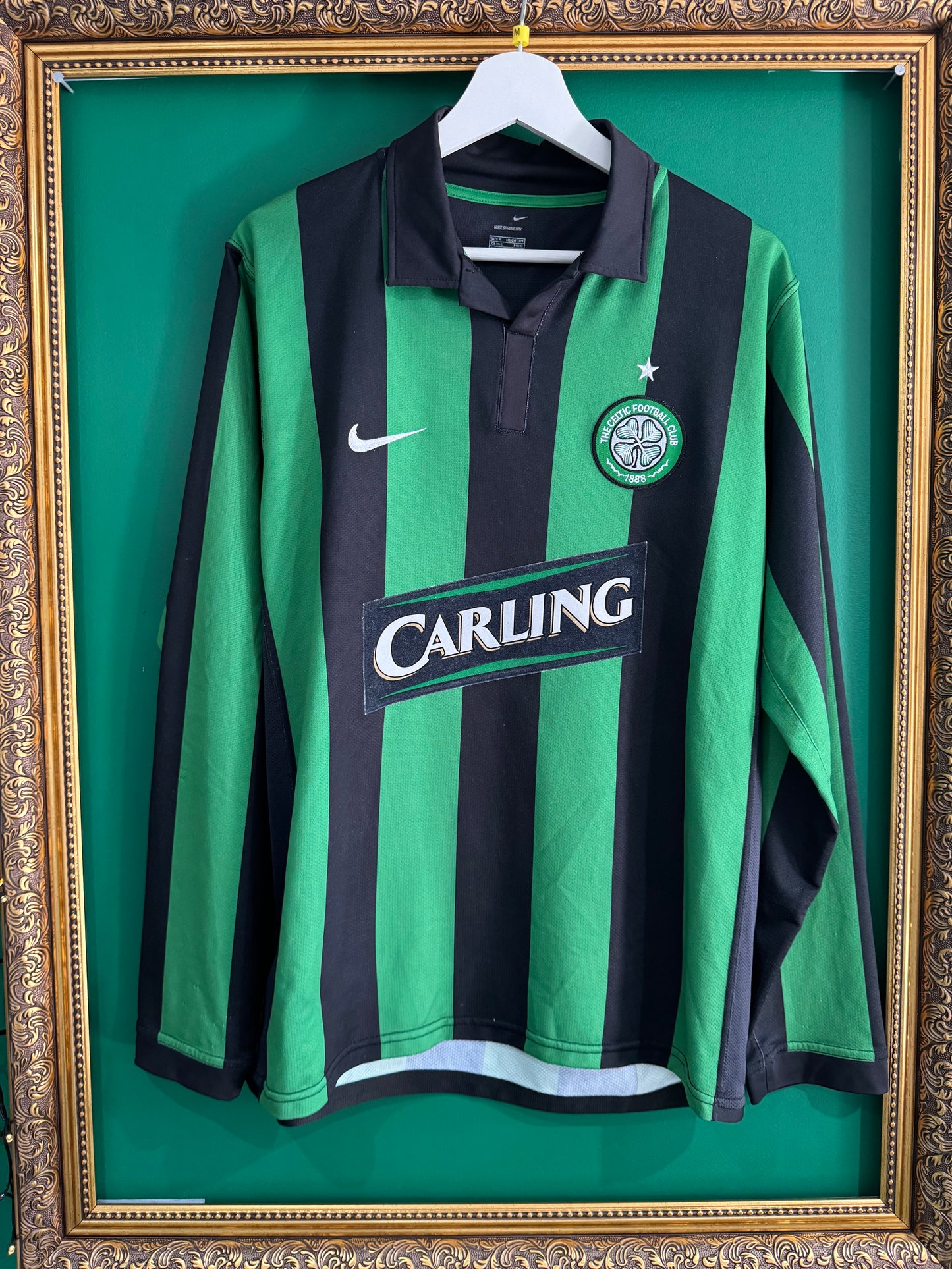 Celtic 2006/07 away shirt medium ls Vennegoor of Hesselink 10