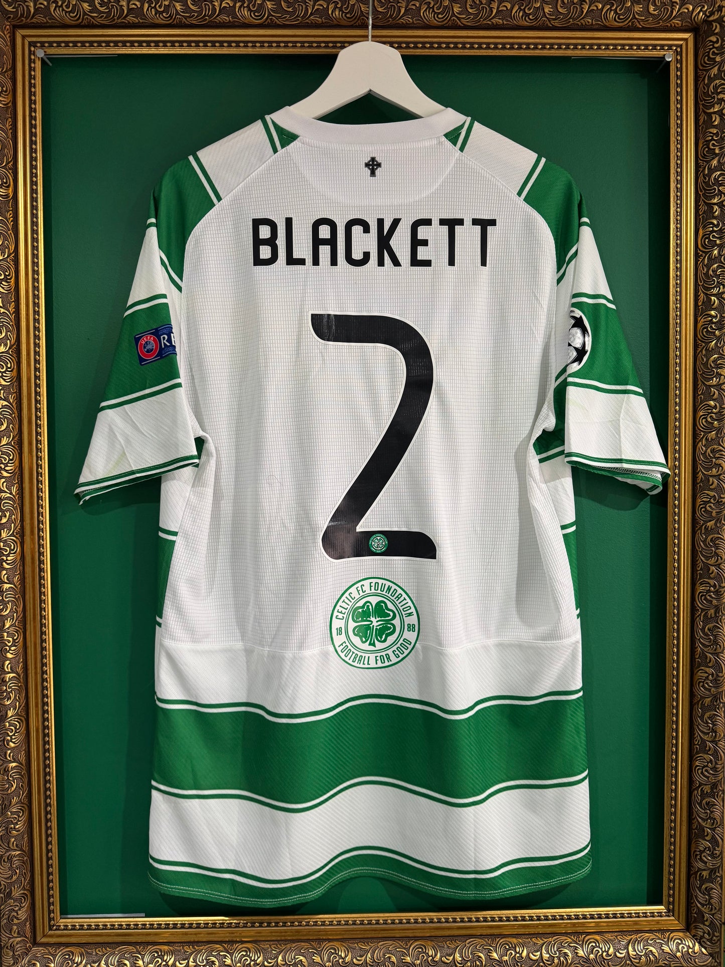 Celtic 2015/16 home shirt match prepared player spec large Blackett 2
