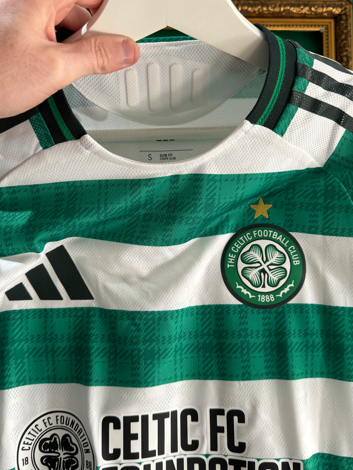Celtic 2025/26 home shirt Elite matchshirt small 23 (Tounekti)