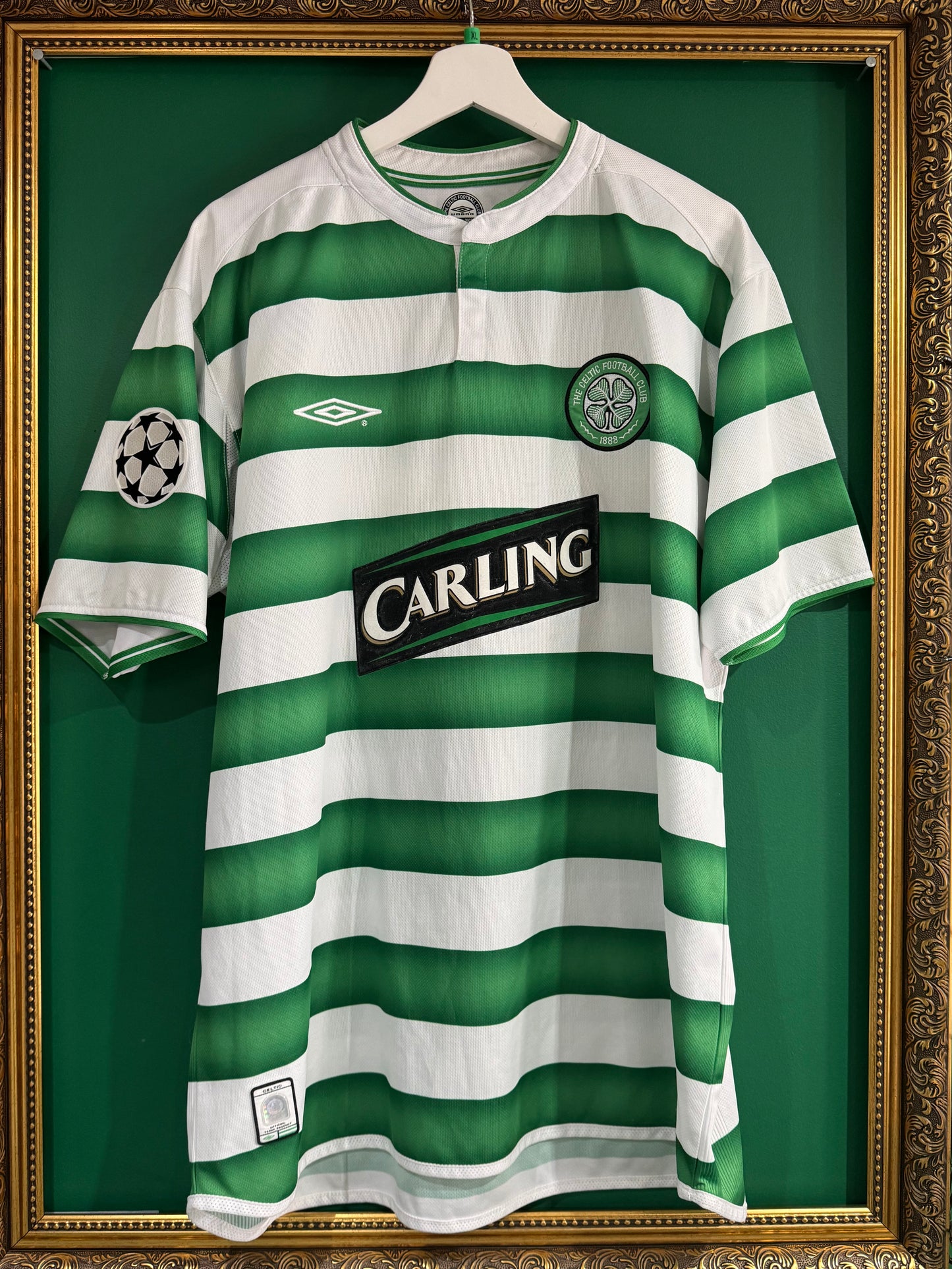 Celtic 2003/04 home shirt xlarge Lambert 14