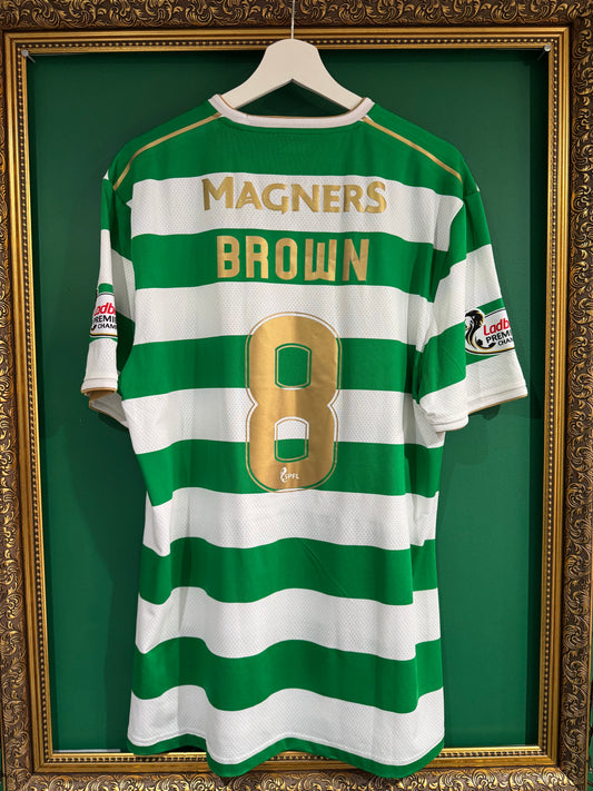 Celtic 2017/18 player issue home shirt xxl Brown 8