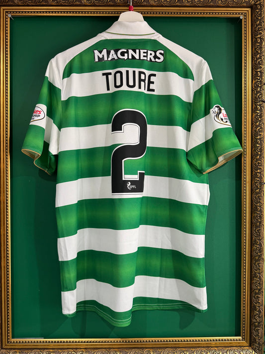 Celtic 2016/17 home shirt match worn / prepared Toure 2 large