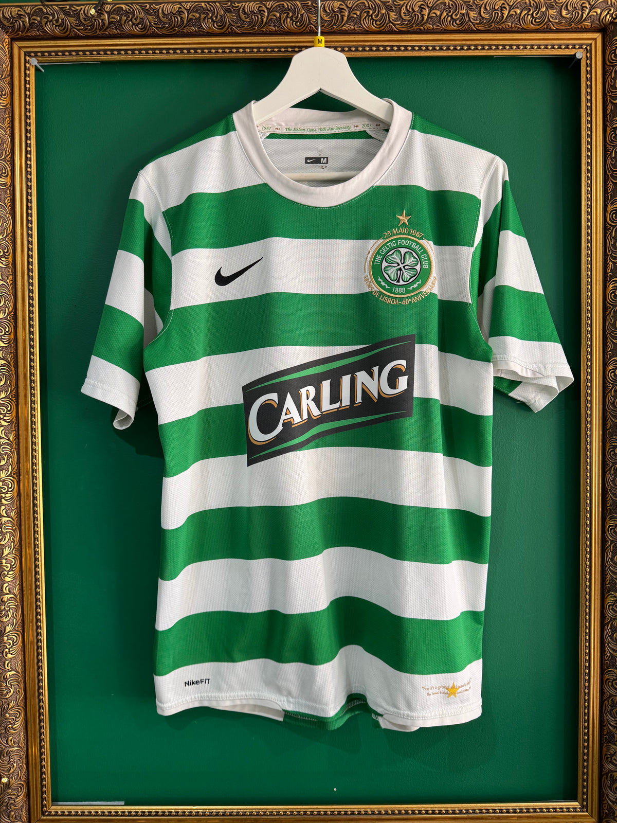 Celtic 2007/08 home shirt medium Nakamura 25