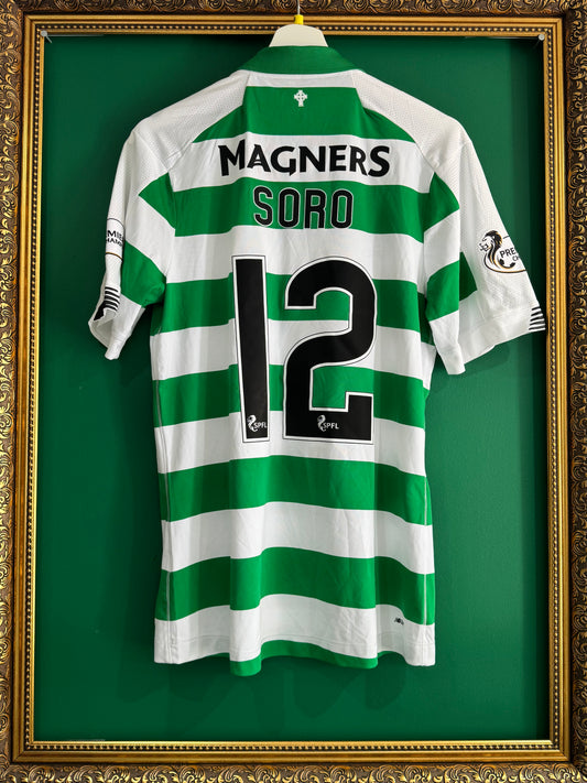 Celtic 2019/20 home shirt match prepared small Soro 12