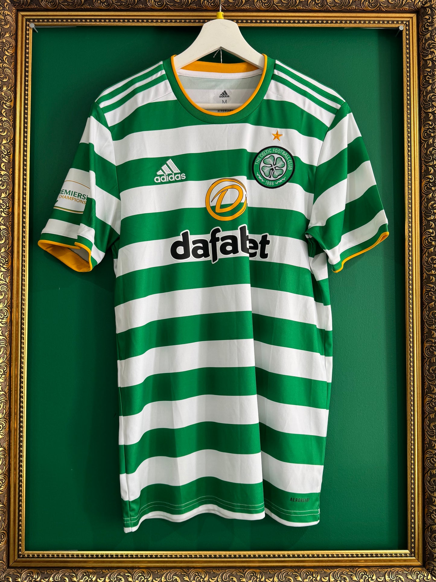 Celtic 2020/21 home shirt match prepared Edouard 22 medium