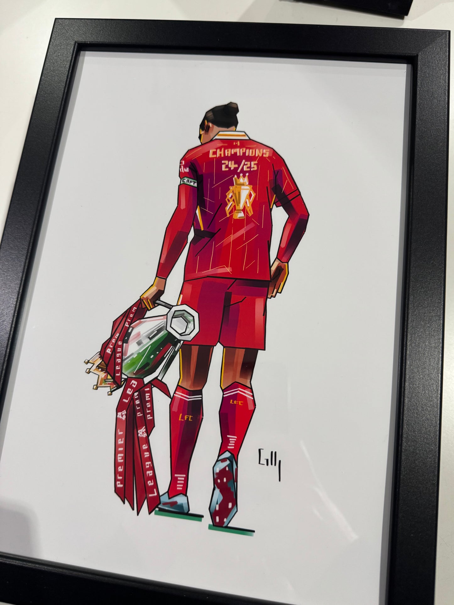 Hand drawn icon player prints