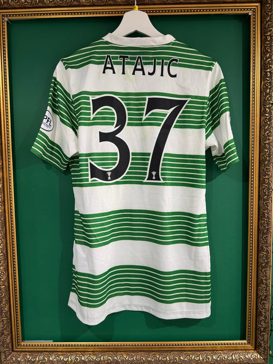 Celtic 2014/15 home shirt medium Atajic 37 match prepared player issue