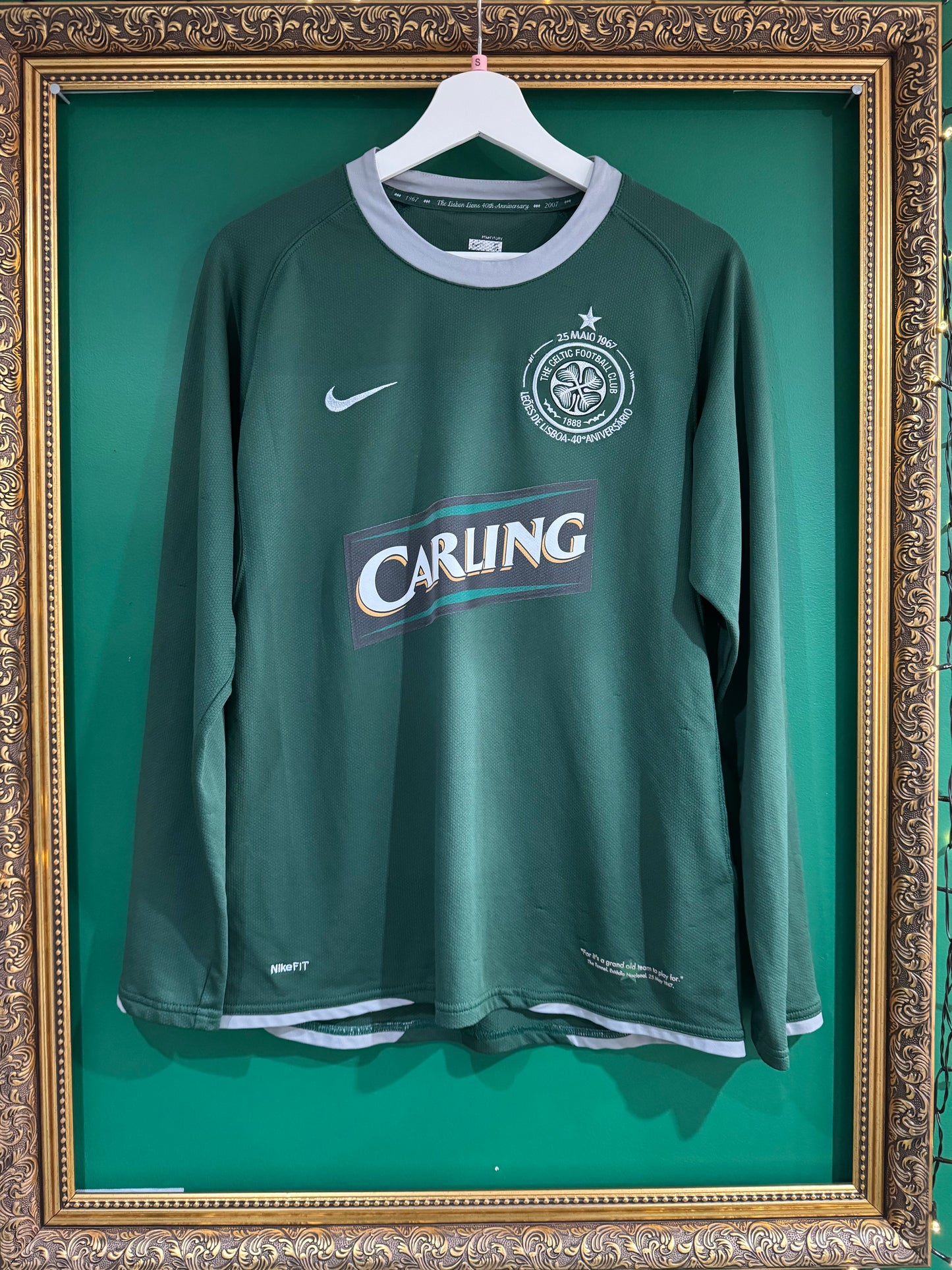 Celtic 2007/08 away shirt Nakamura 25 ls small