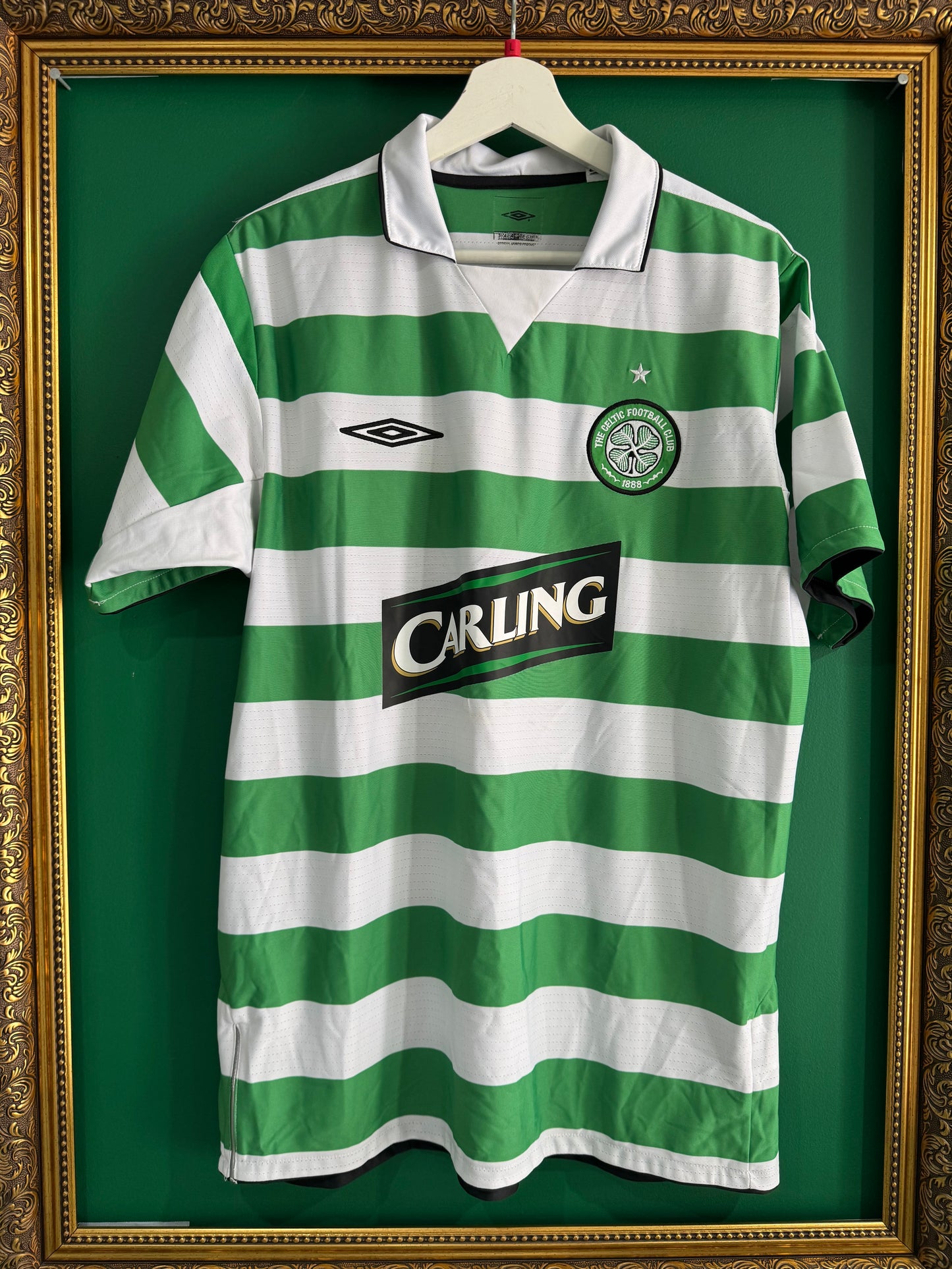 Celtic 2004/05 home shirt large Sutton 9