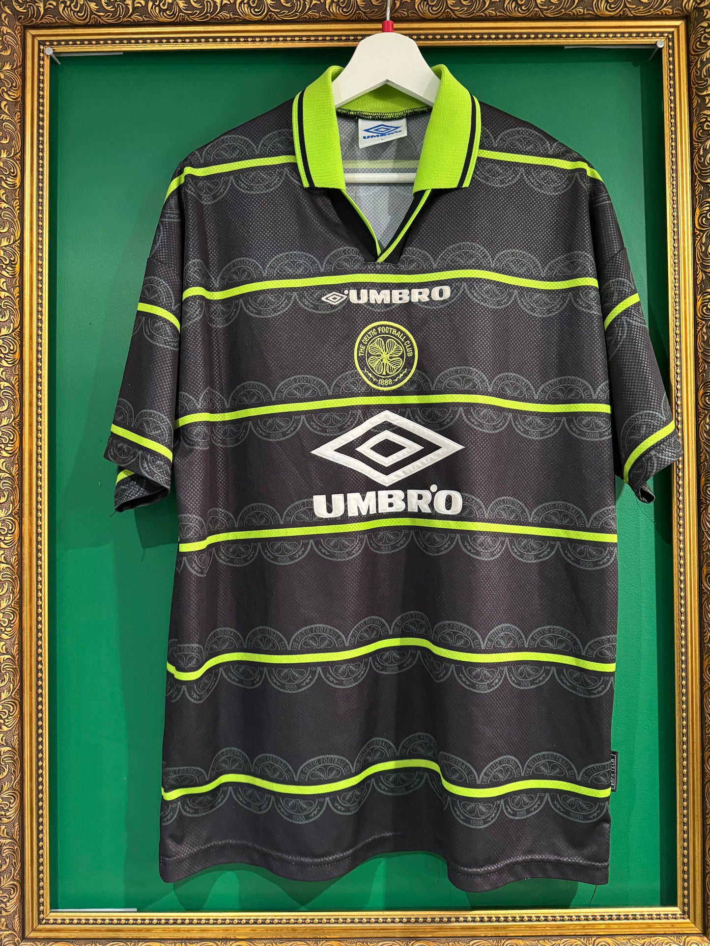 Celtic 1998/99 away shirt large Burley 8