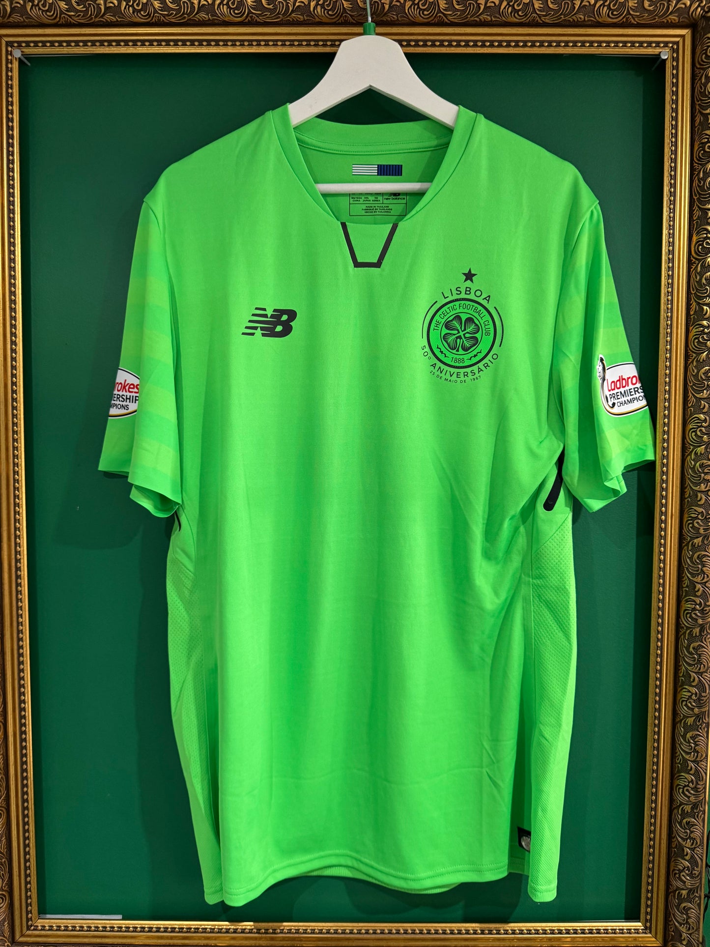 Celtic 2017/18 third shirt xlarge Tierney player issue