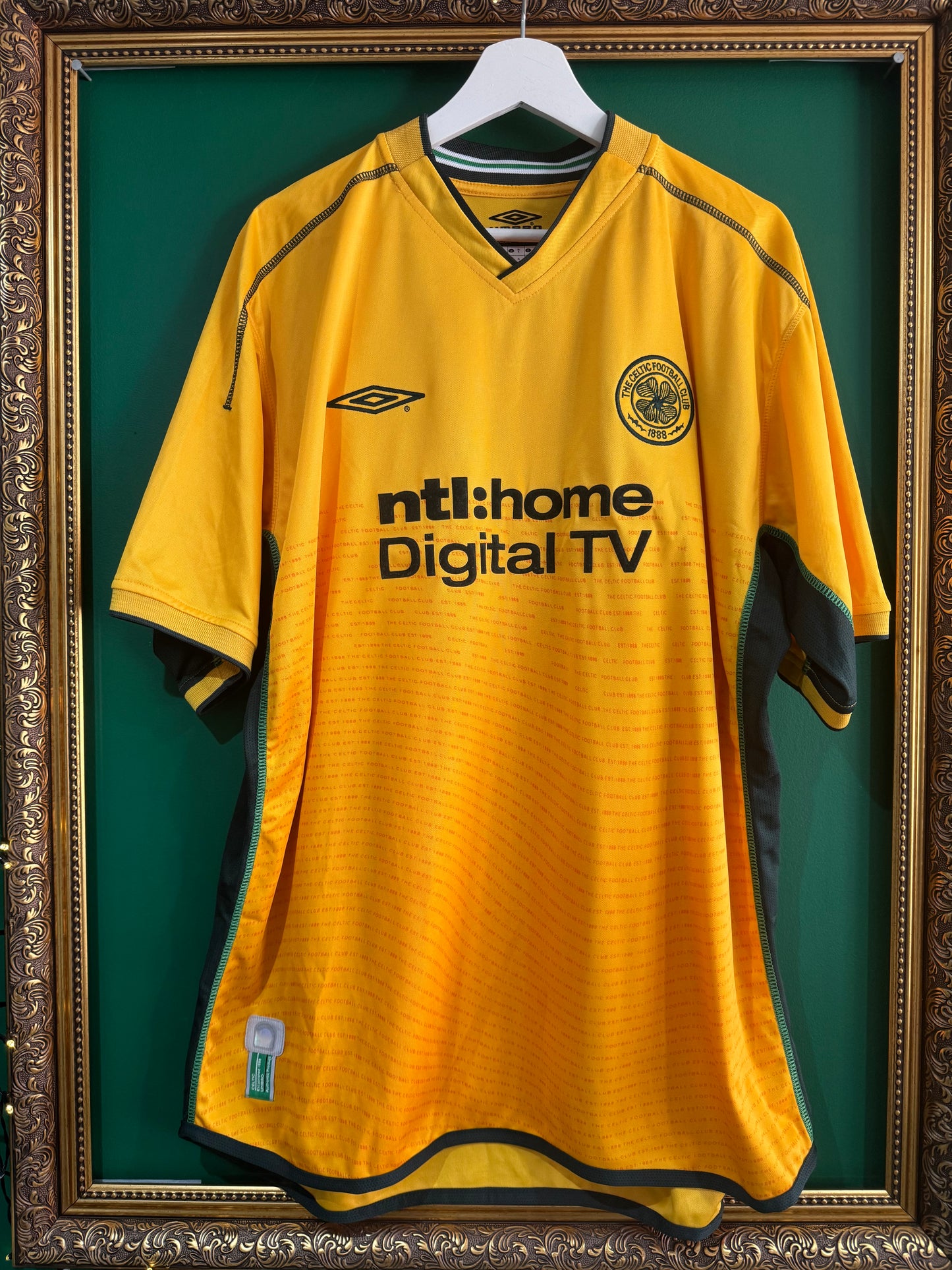 Celtic 2002/03 away shirt xlarge matchworn / player issue pre season 22 Stephan Bonnes