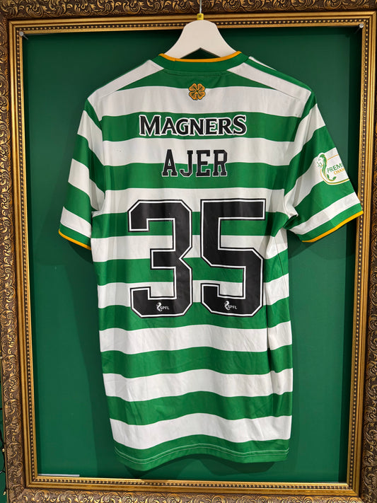 Celtic 2020/21 home shirt medium matchworn Ajer 35