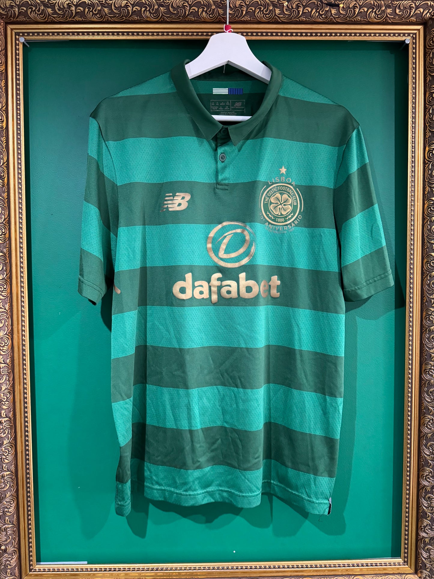 Celtic 2017/18 away shirt large Tierney 63