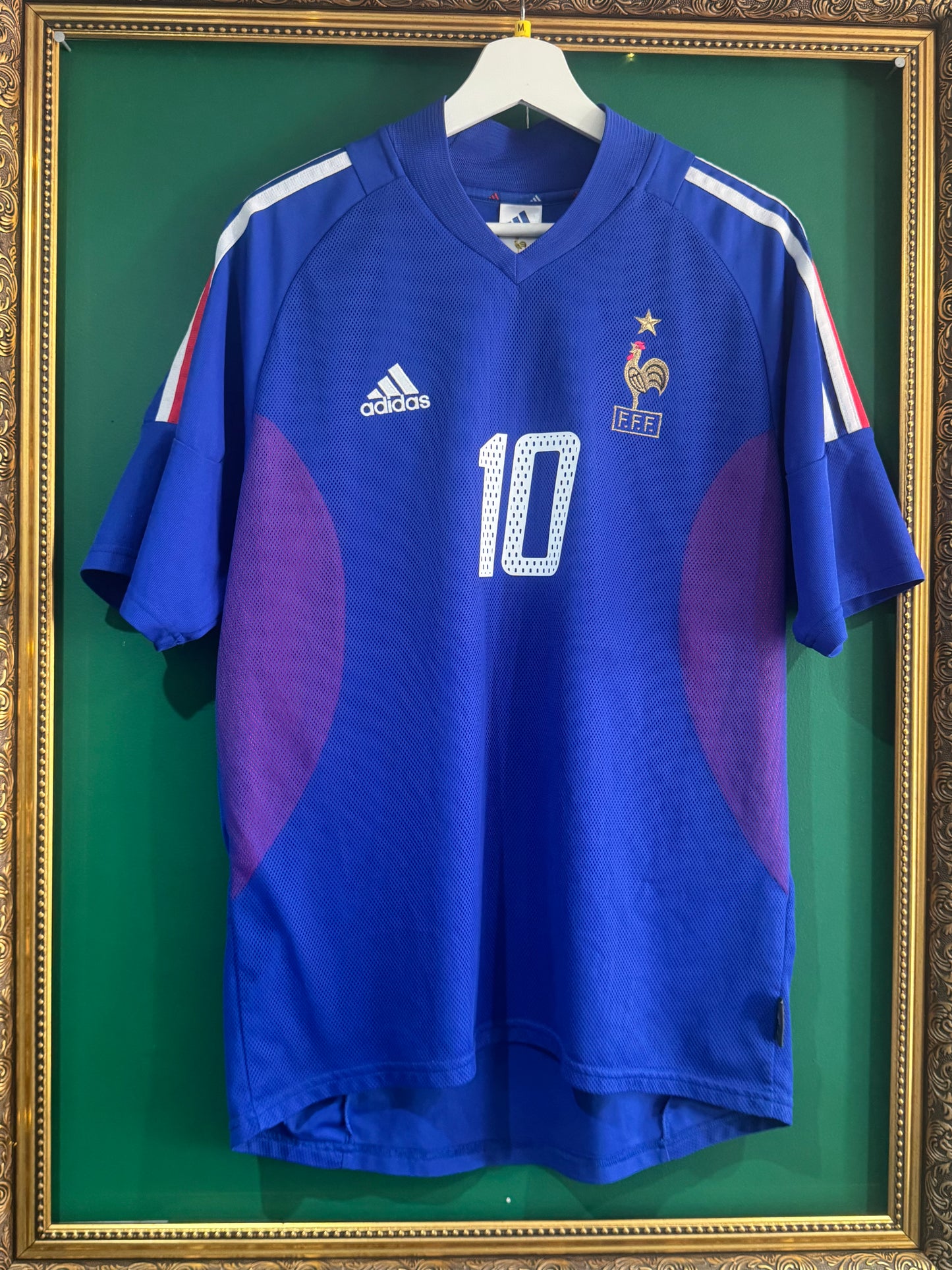 France 2002 home shirt medium Zidane 10