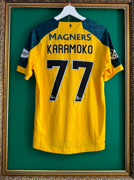 Celtic 2019/20 away shirt match prepared small Karamoko 77