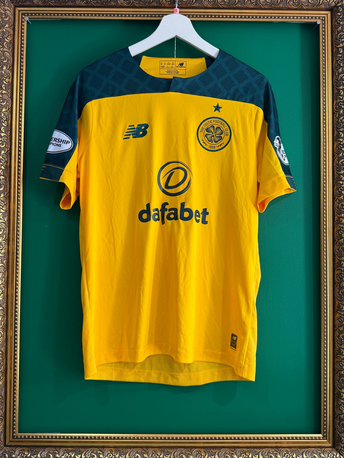 Celtic 2019/20 away shirt match prepared small Henderson 52