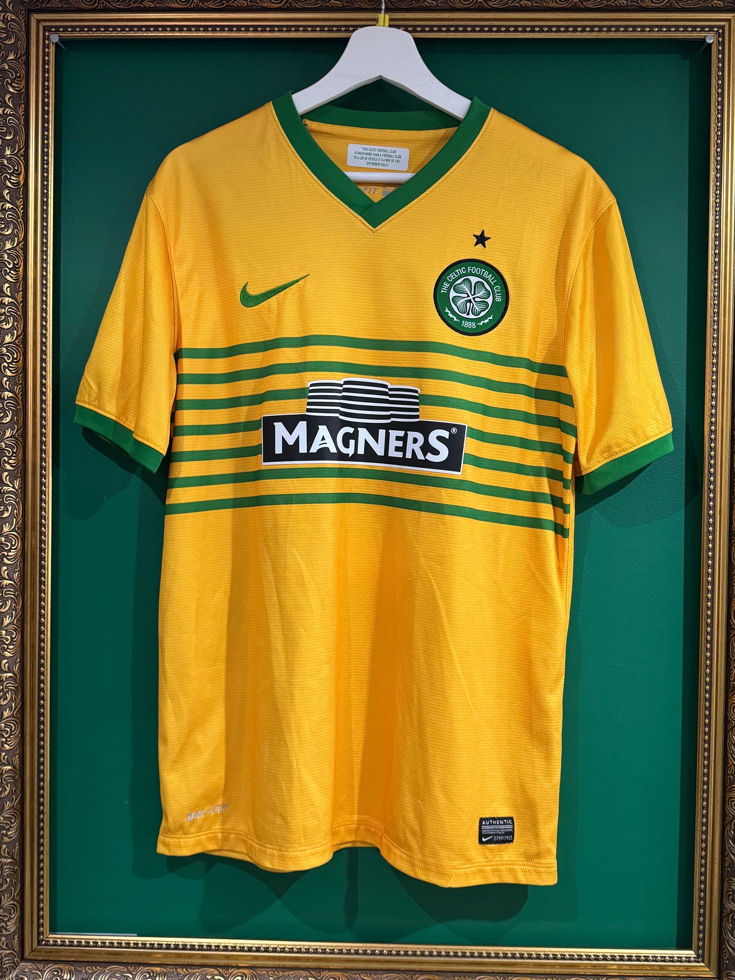 Celtic 2013/14 away shirt medium Virgil