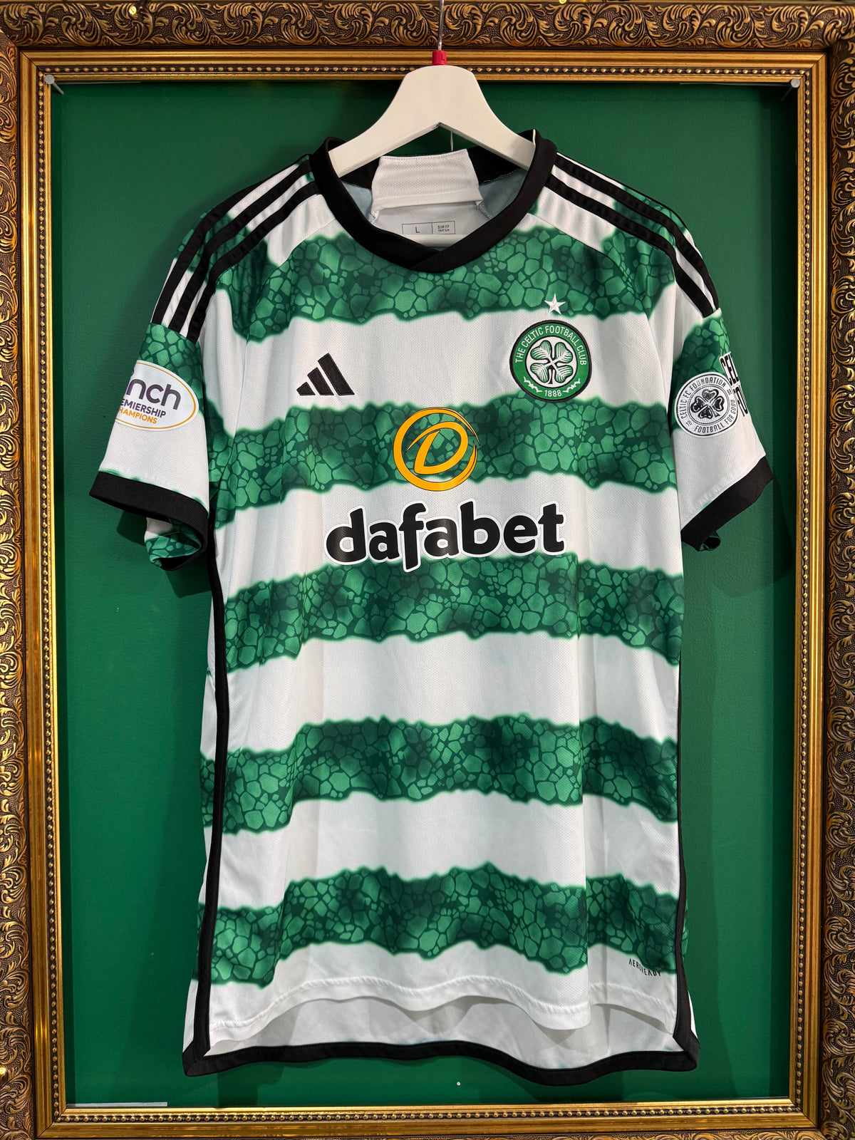 Celtic 2023/24 home match prepared shirt large Lawal 36