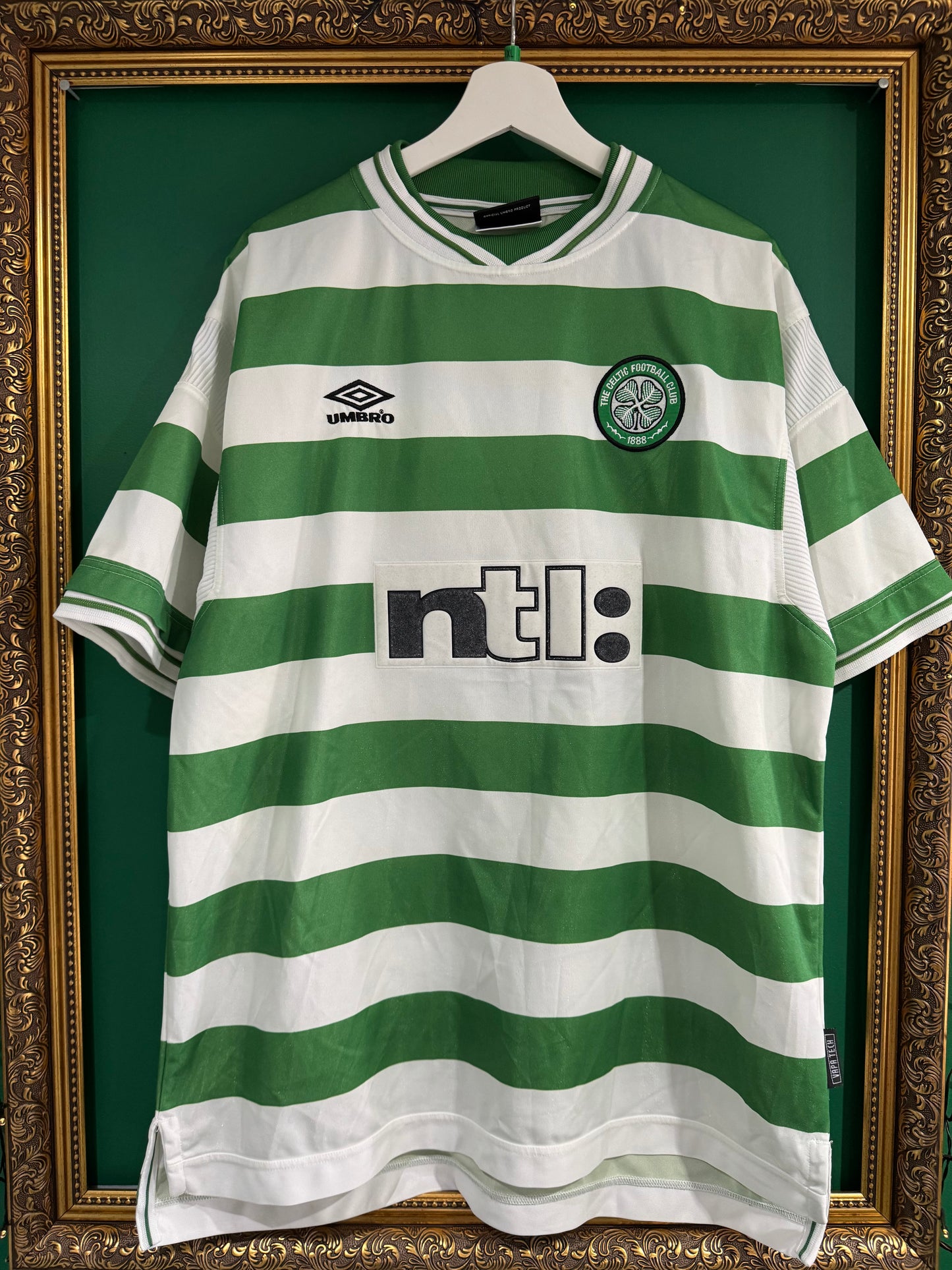 Celtic 1999/01 home shirt xlarge Larsson 7