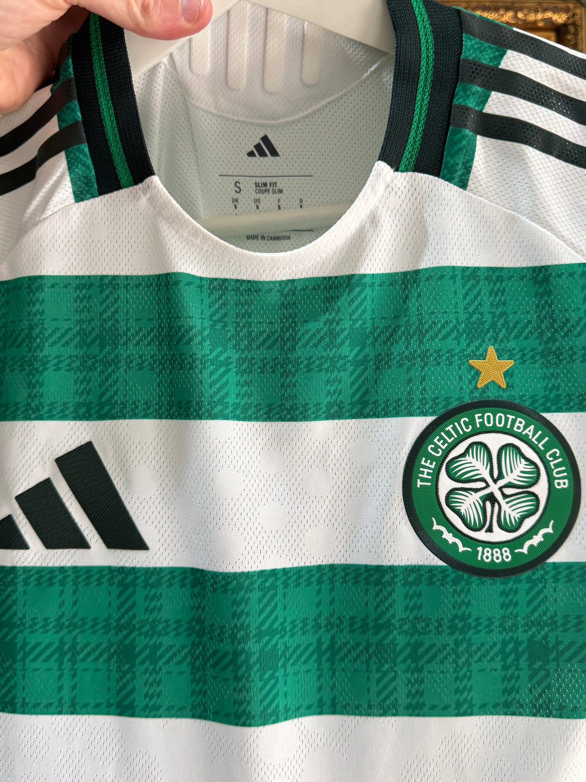 Celtic 2025/26 home shirt Elite European matchshirt small 25 (Inamura)