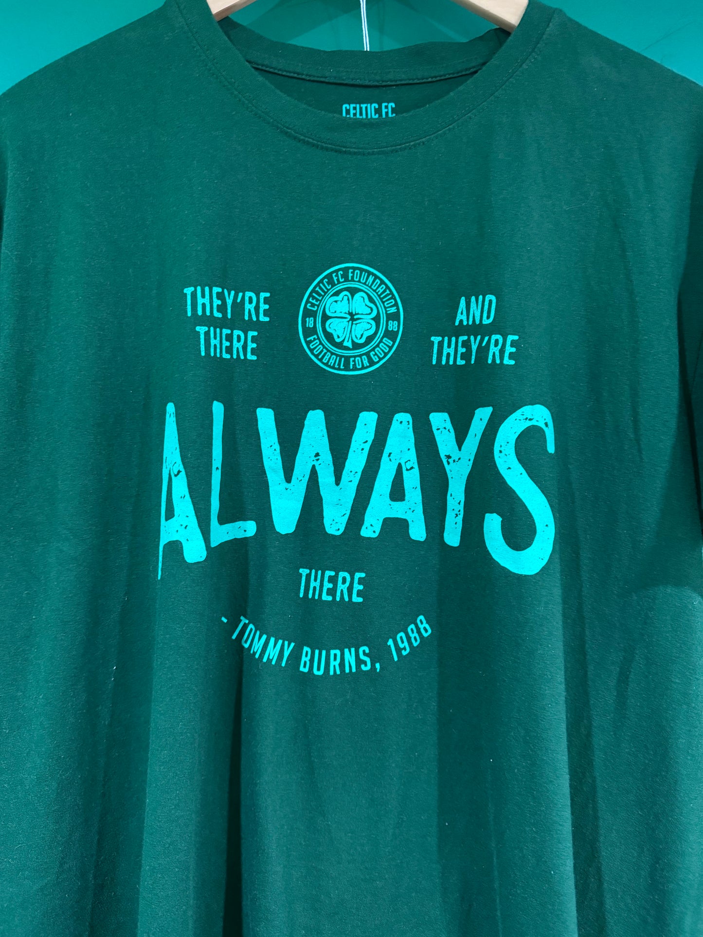 Tommy Burns quote tshirt large