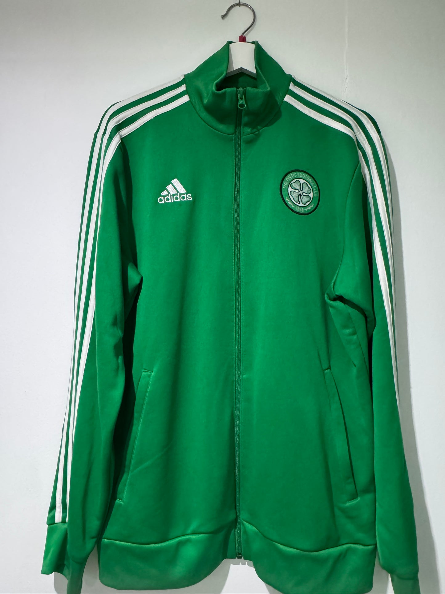 Celtic adidas track zipper top large