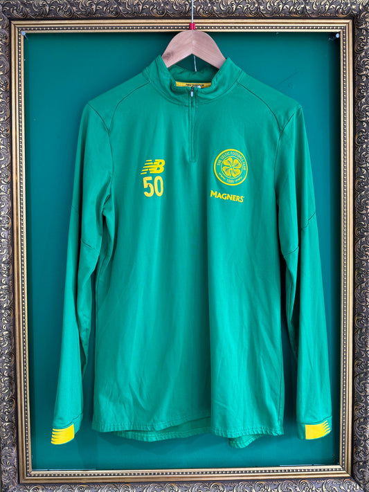 Player issue worn training zip top Jamie McCart 50