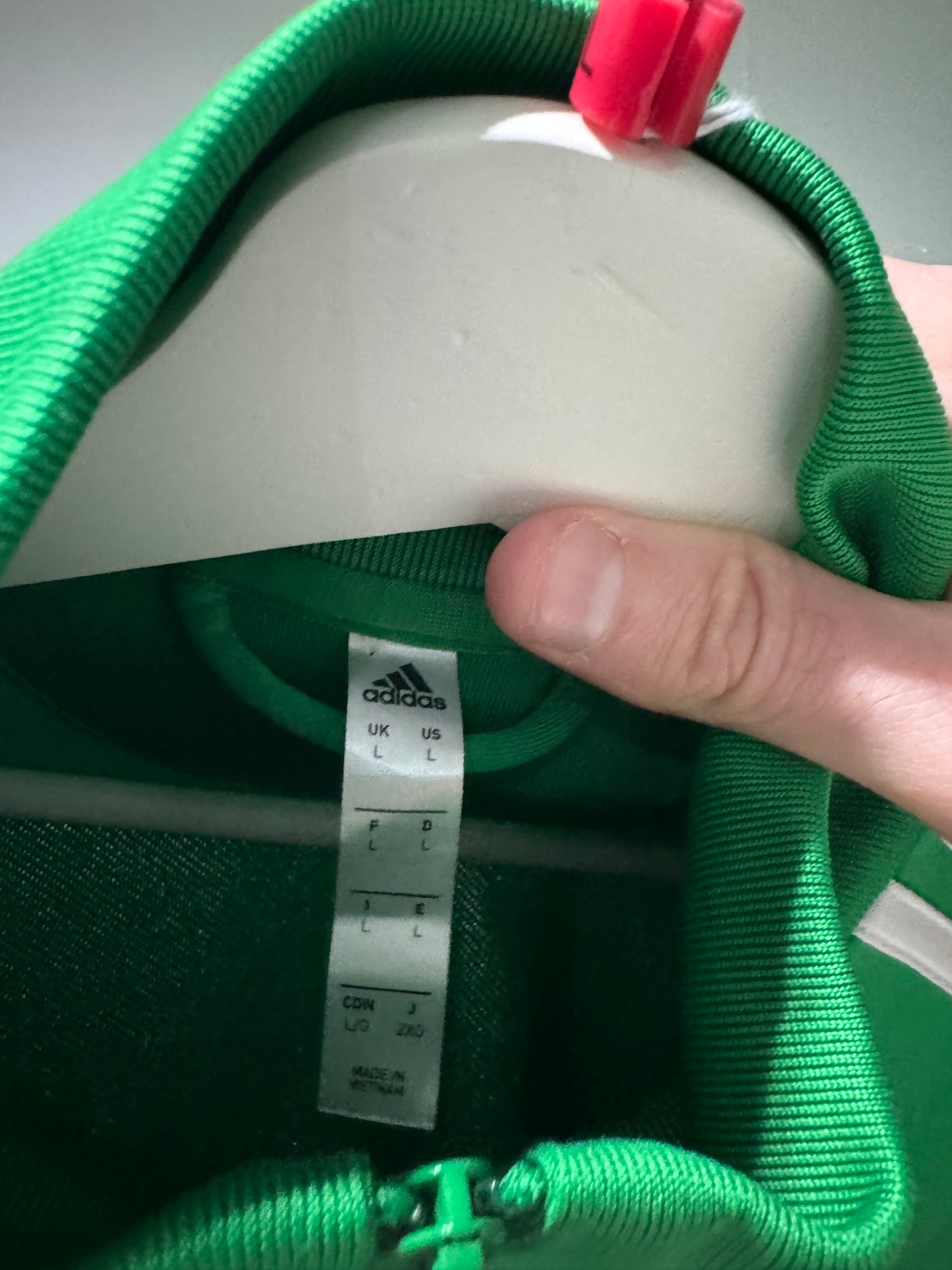Celtic adidas track zipper top large