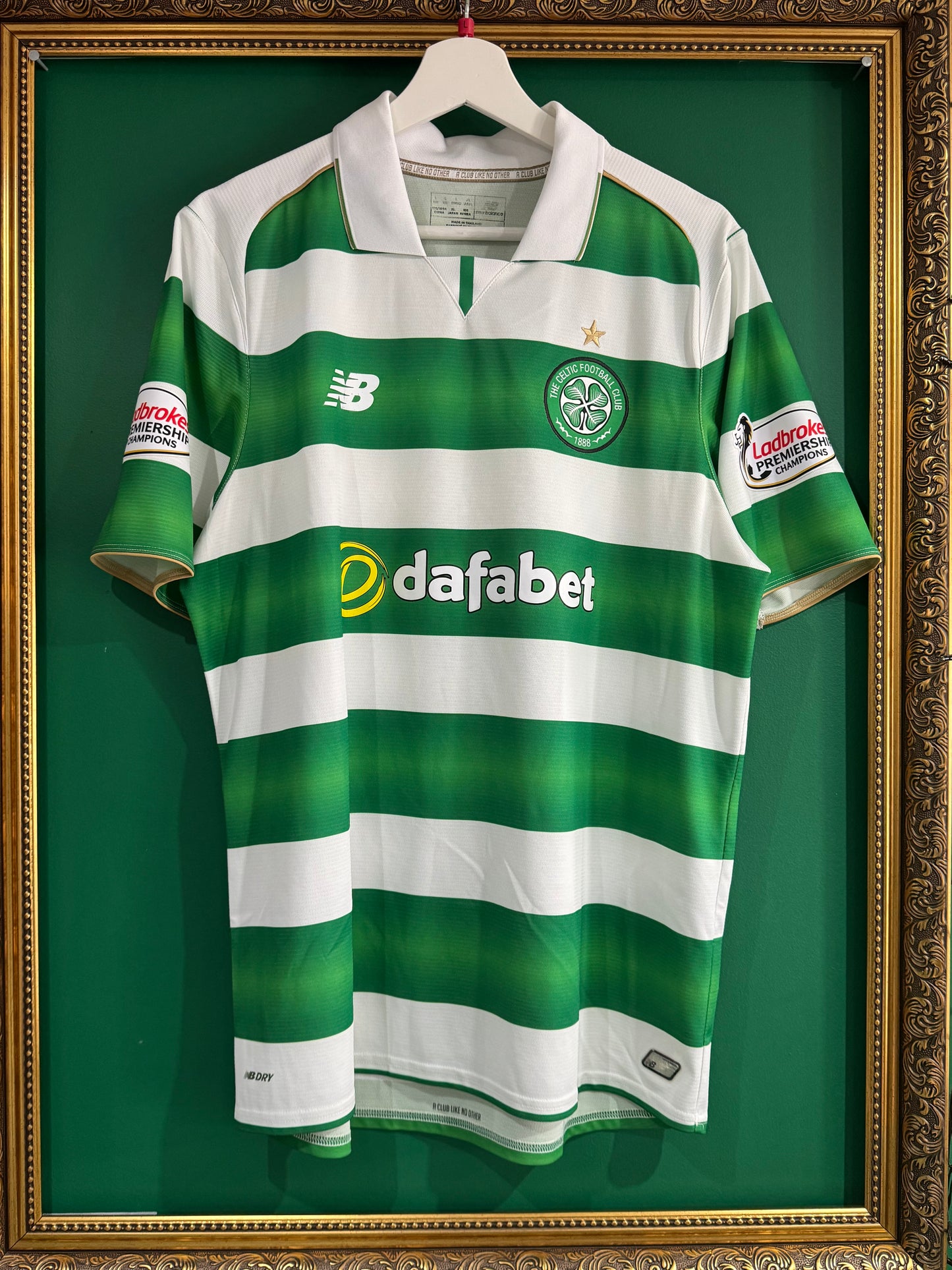 Celtic 2016/17 home shirt match worn / prepared Toure 2 large