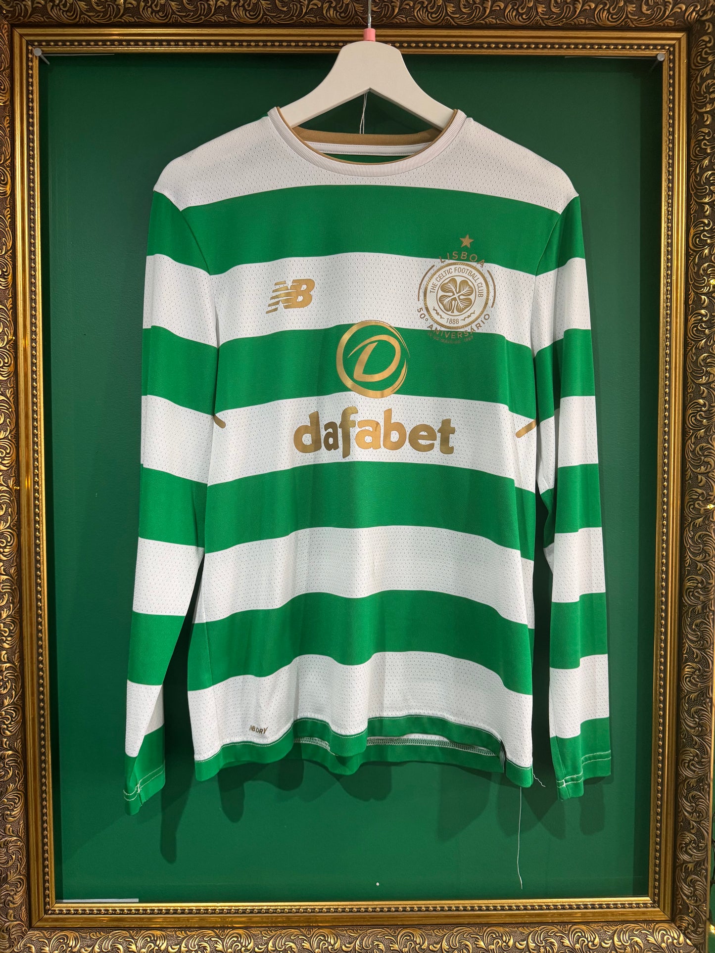 Celtic 2017/18 home shirt small ls