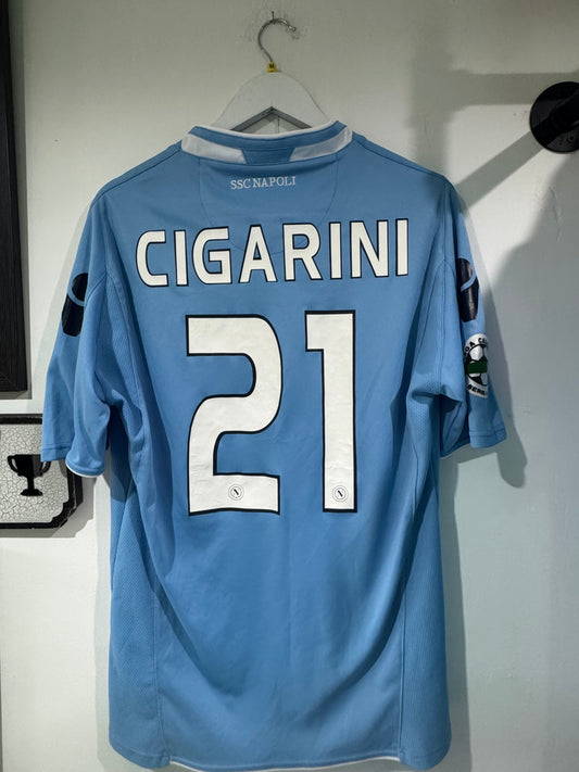 Napoli 2009/10 home shirt medium Cigarini 21
