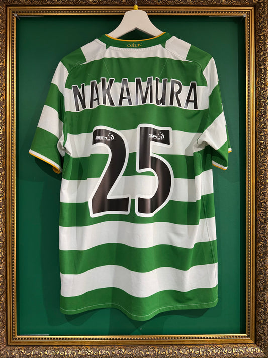 Celtic 2008/09 home shirt medium Nakamura 25