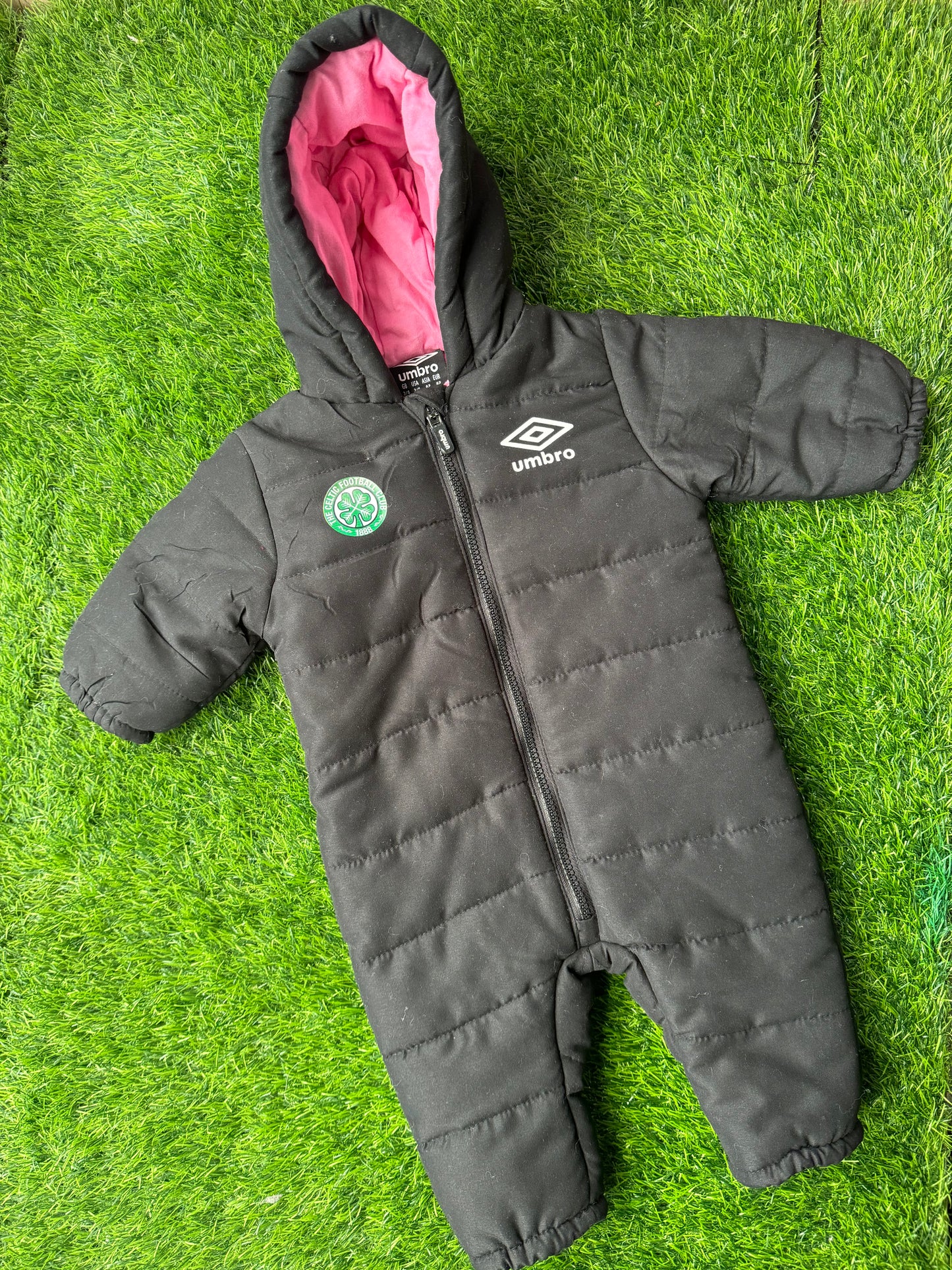 Celtic Umbro snowsuit girls 6-12 months