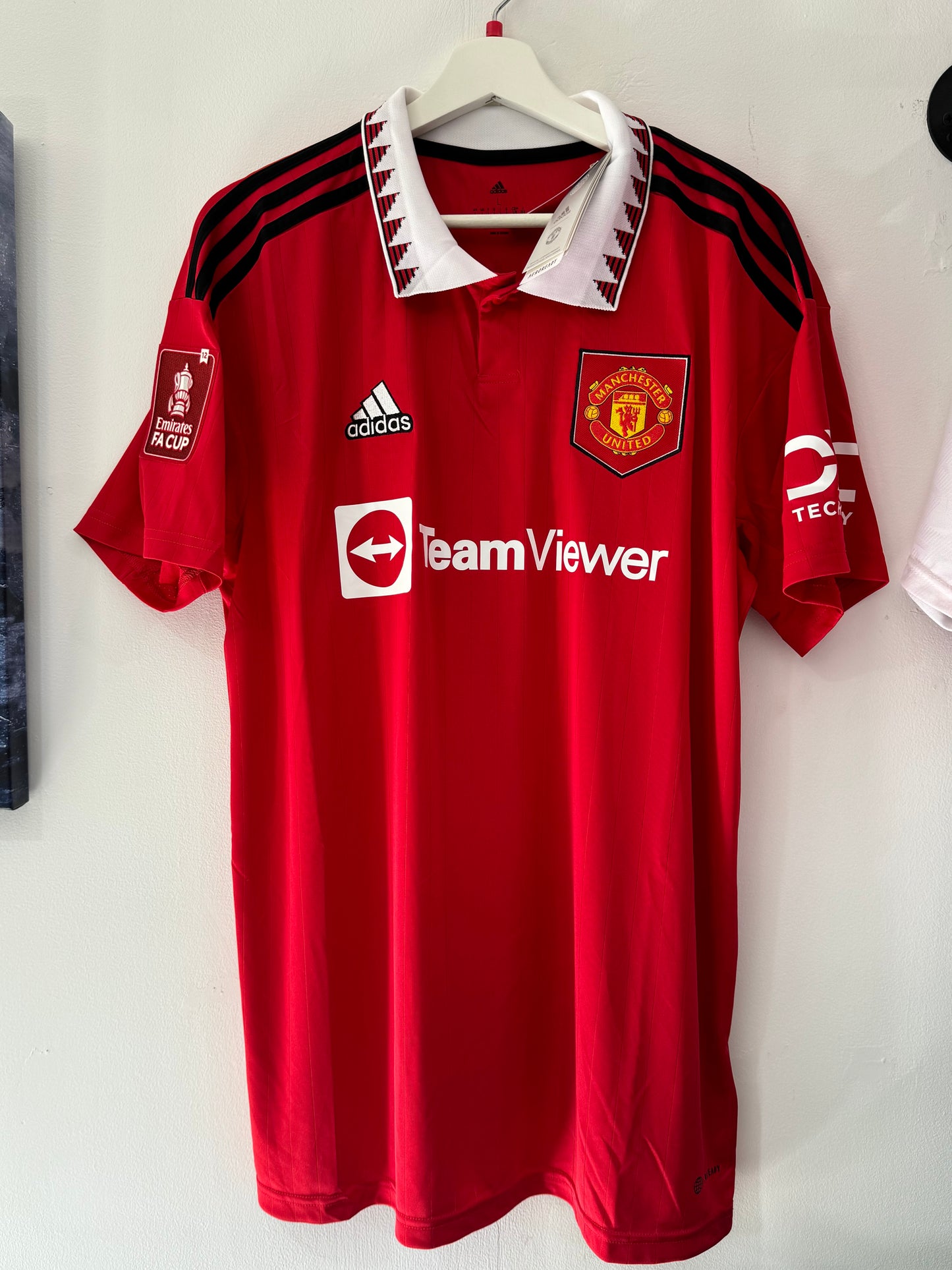 Manchester United 2022/23 home large Ronaldo FA Cup BNWT