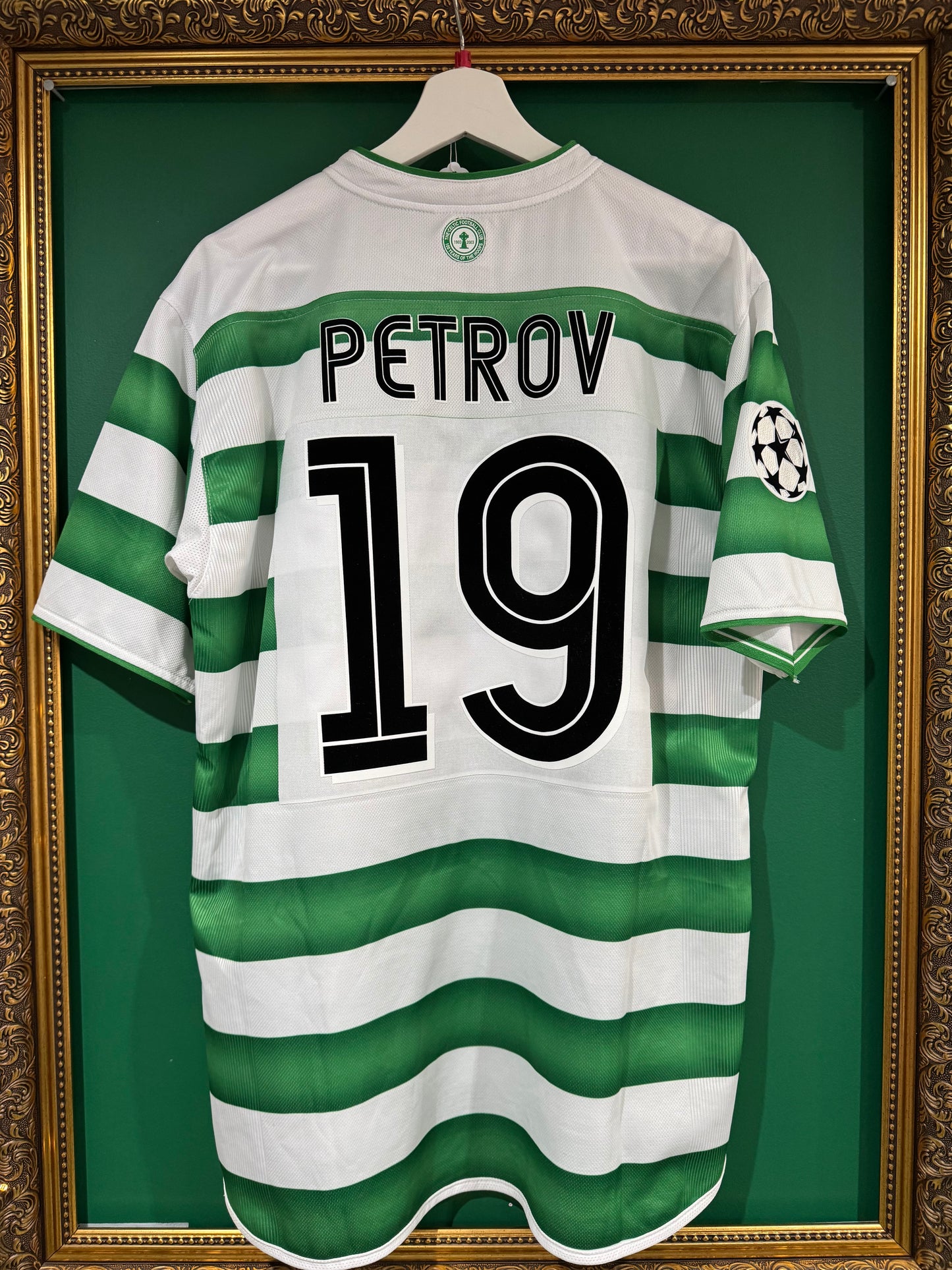 Celtic 2003/04 home shirt xlarge Petrov 19