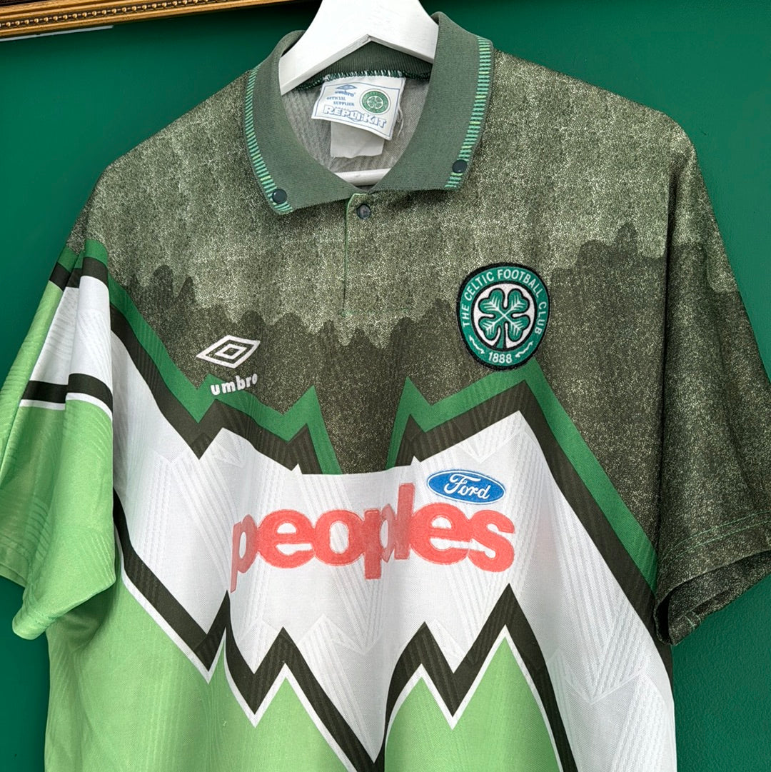 Celtic 1991/92 away shirt large