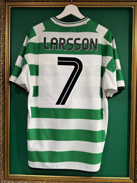 Celtic 2001/03 home shirt large Larsson 7