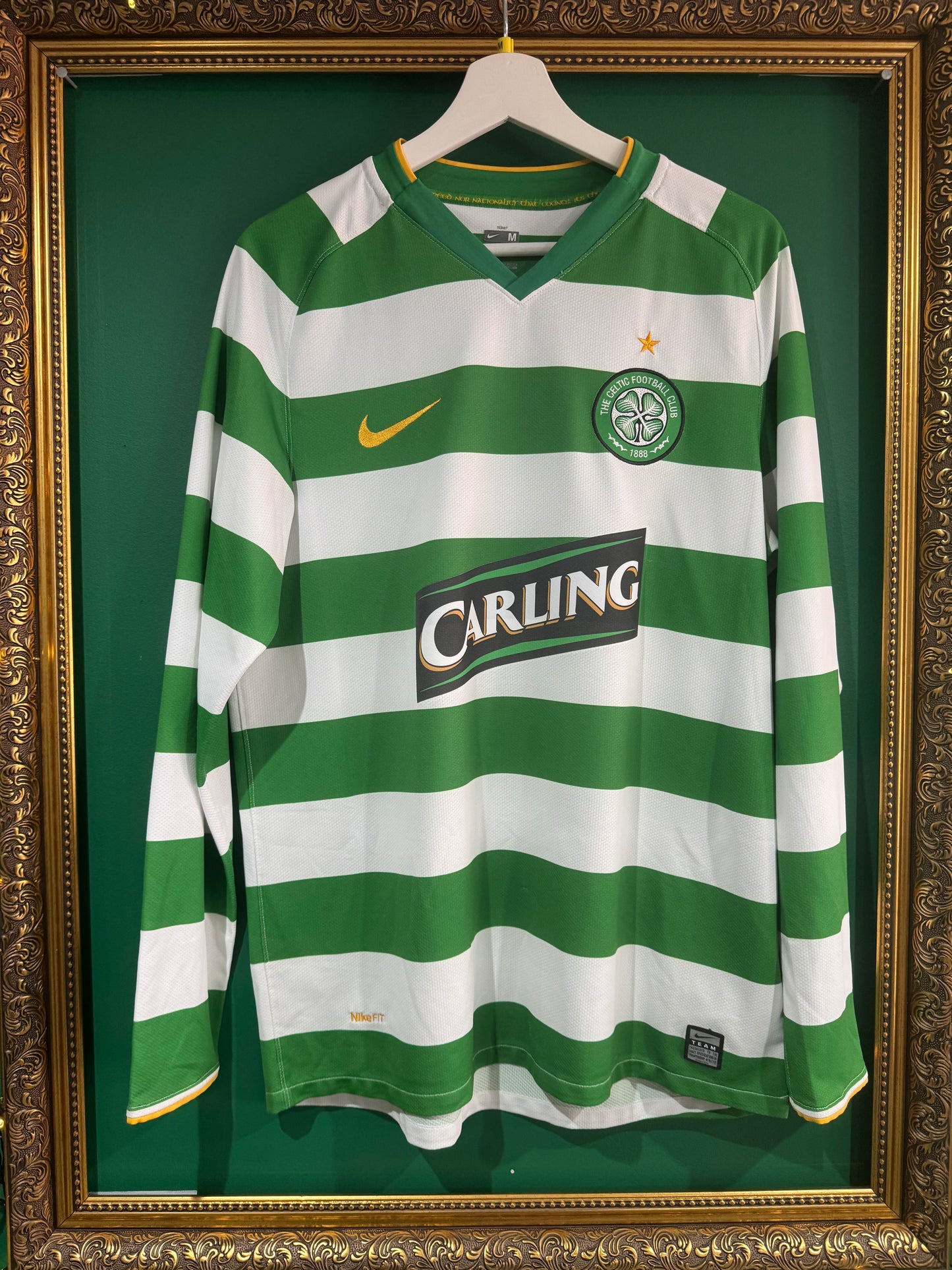 Celtic 2008/10 home shirt medium ls