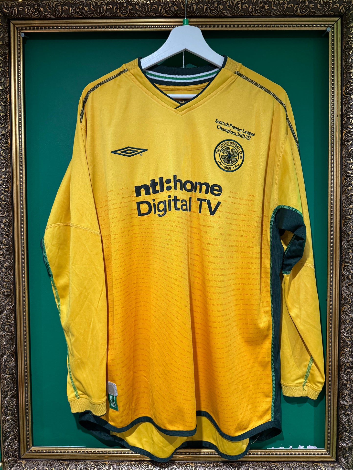 Celtic 2002/03 away ls xlarge Sutton 9