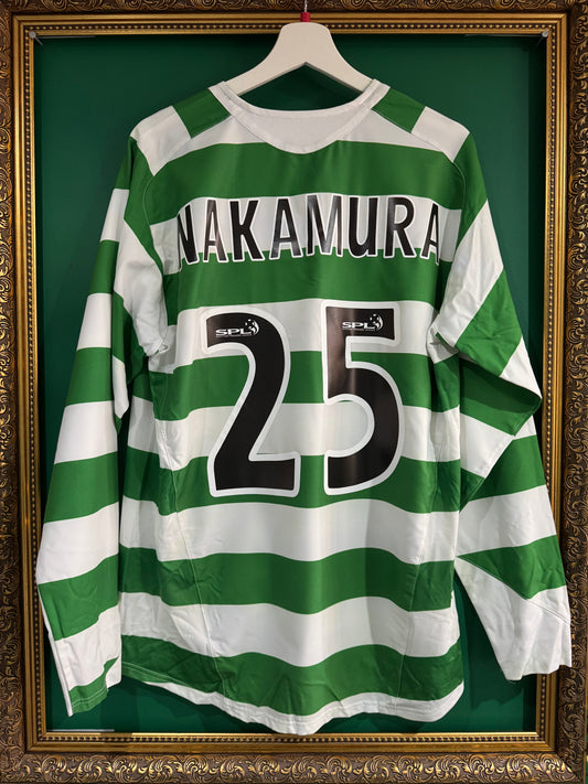 Celtic 2006/07 home shirt large ls Nakamura 25