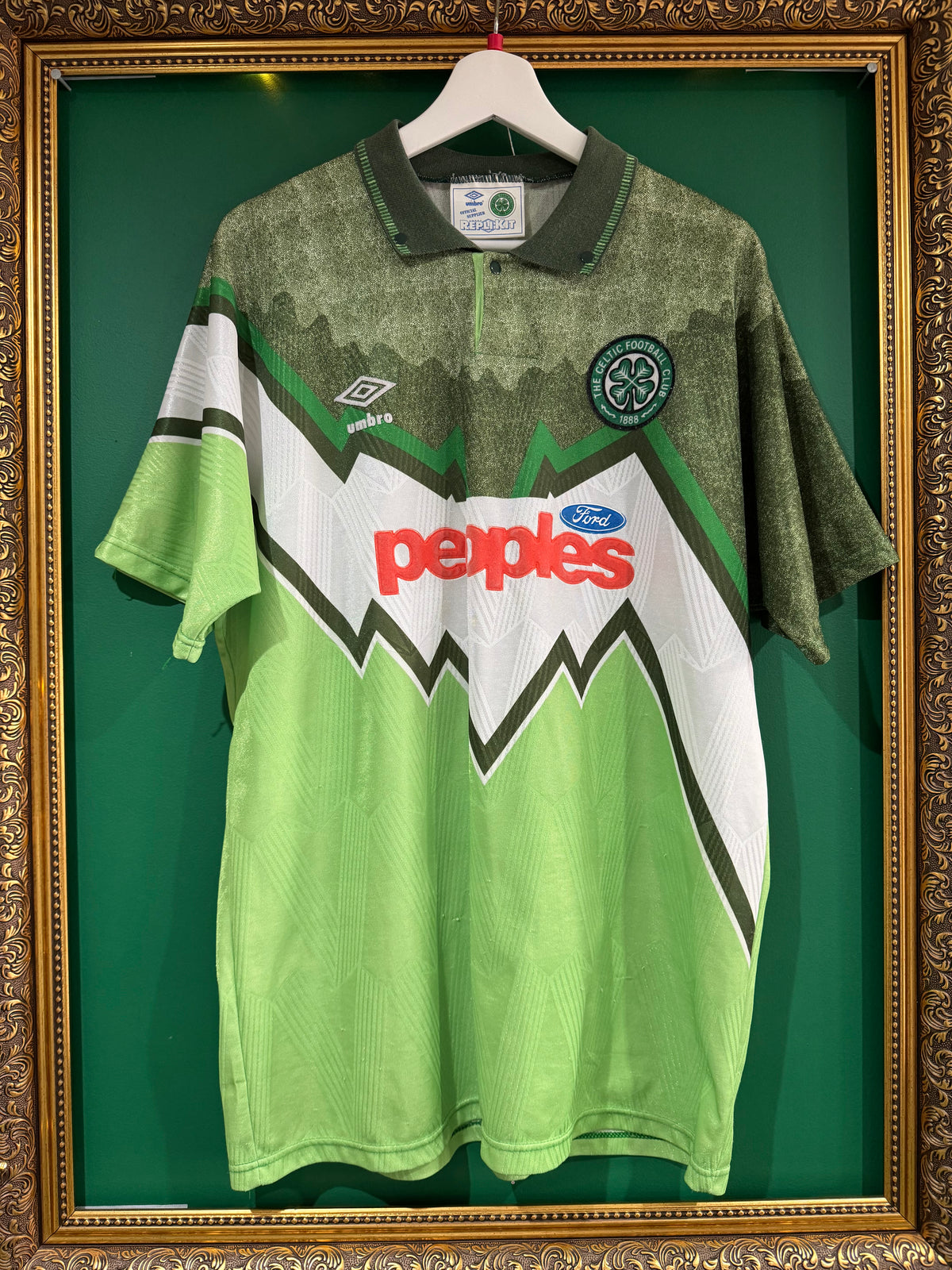 Celtic 1991/92 away shirt large