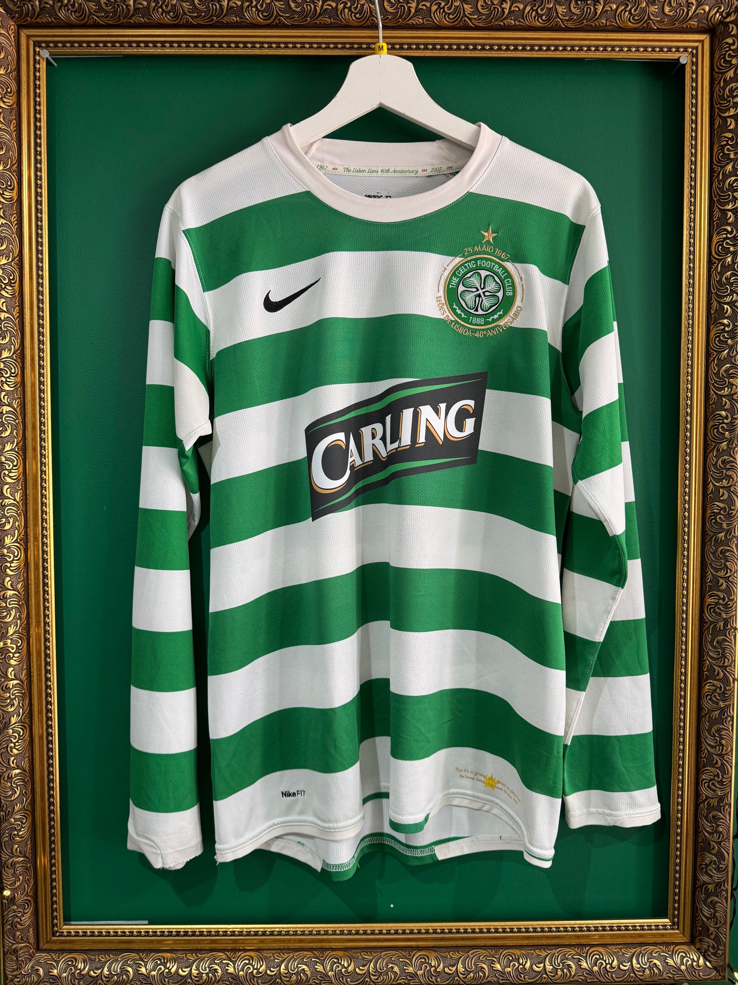 Celtic 2007/08 home shirt medium ls Nakamura 25