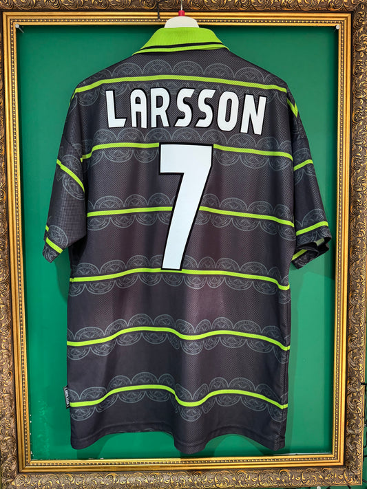 Celtic 1998/99 away large Larsson 7