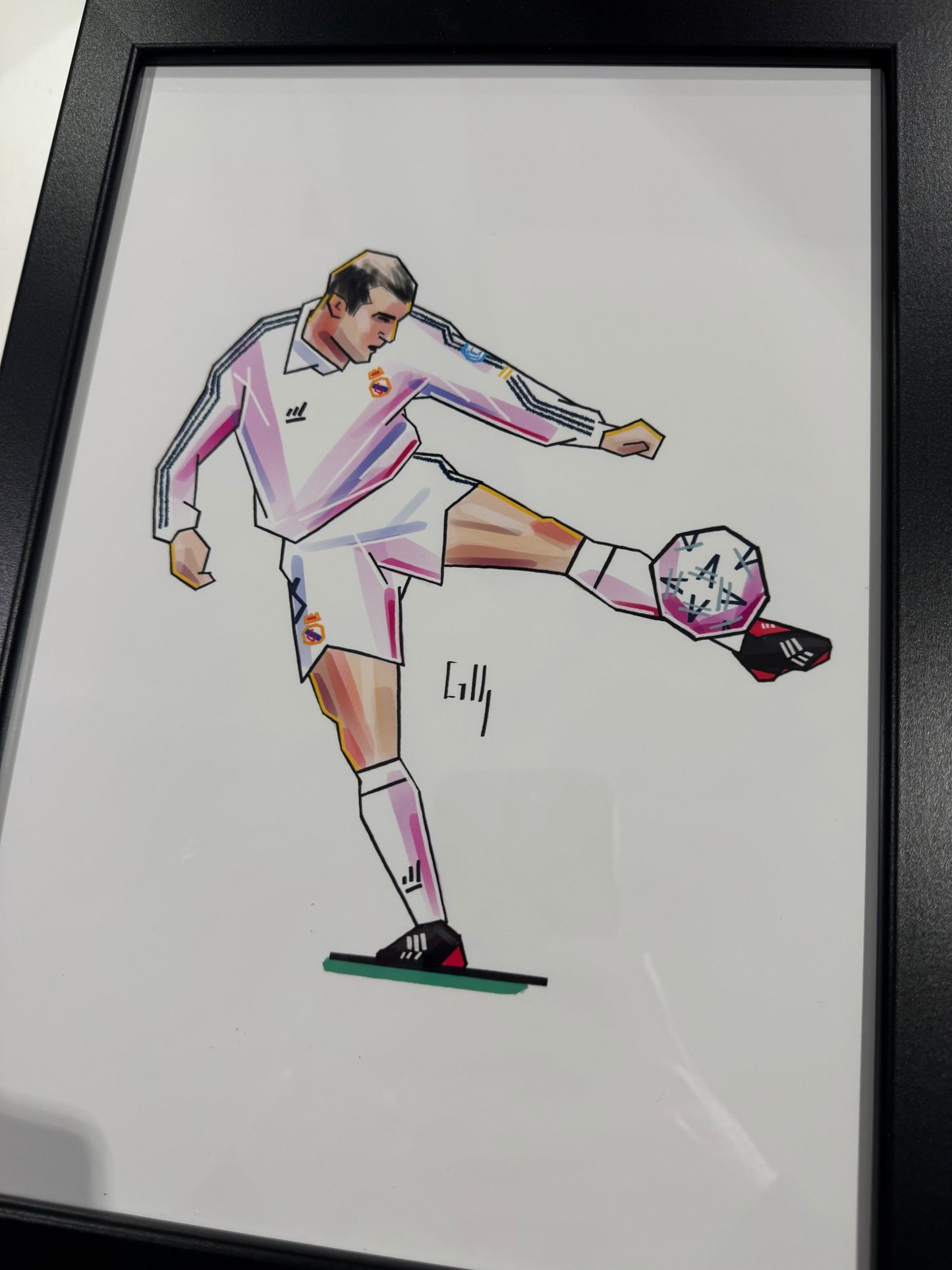 Hand drawn icon player prints