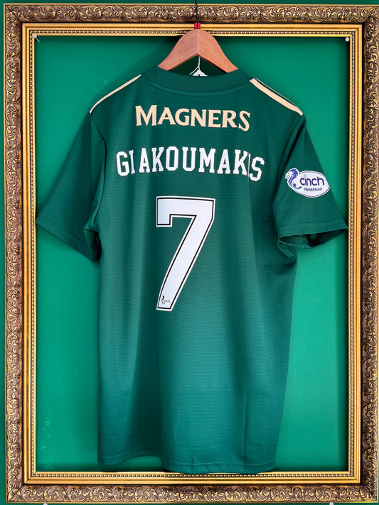 Celtic 2021/22 away Giakoumakis match prepared shirt