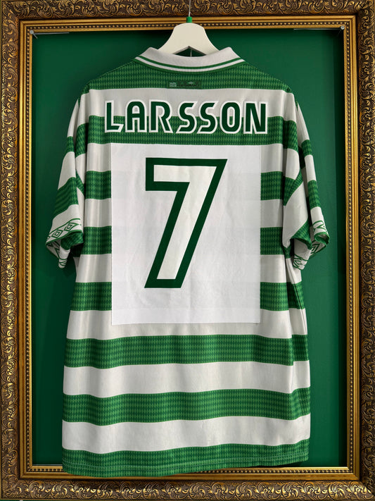 Celtic 1997/99 home xlarge Larsson 7