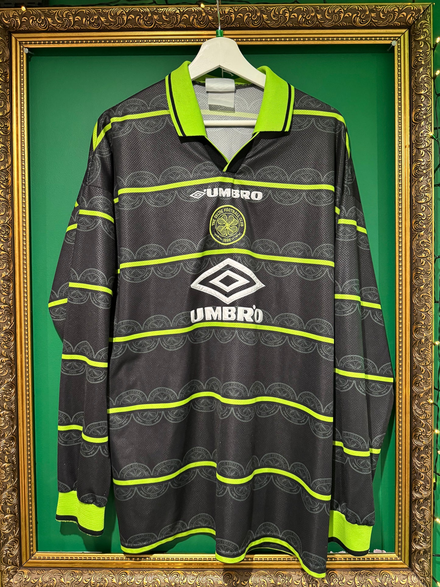 Celtic 1998/99 away ls xlarge Larsson 7