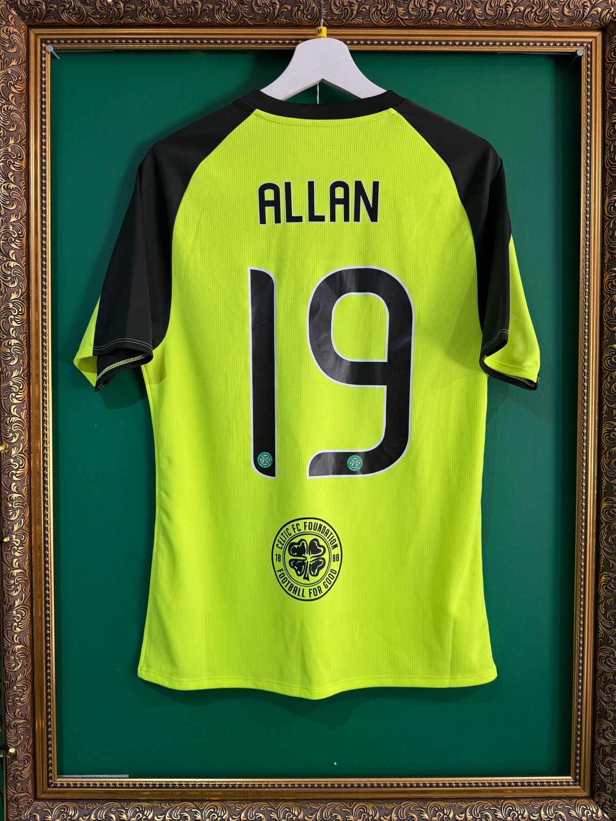 Celtic 2018/19 third elite match prepared shirt medium Allan 19