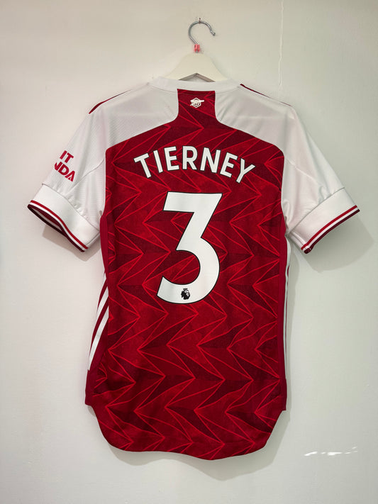 Arsenal 2020/21 home shirt small player issue Tierney 3